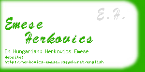 emese herkovics business card